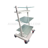 Стойка Т-19 мобильная для дополнительного оборудования с 3 стеклянными полками и 2 розетками, Аванта (Россия)