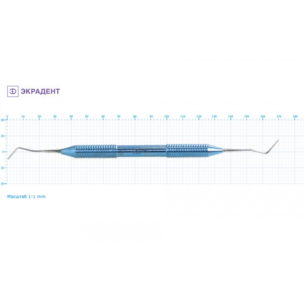 03-09 - гладилка медиально-дистальная малая 1,0/1,5, Экрадент (Россия)