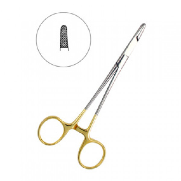 Иглодержатель хирургический прямой Olsen-Hegar TC, 15см, HLW Dental Instruments (Германия)