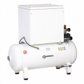 Remeza КМ-100.OLD15ТК - безмасляный компрессор для 3-х стоматологических установок, без осушителя, с кожухом, с ресивером 100 л, 270 л/мин | Remeza (Белоруссия)