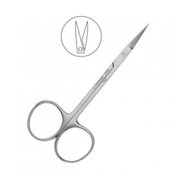 Ножницы хирургические прямые Iris, 115 мм., HLW Dental Instruments (Германия)