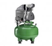 KD 124 B - безмасляный компрессор для одной стоматологической установки, без осушителя, с кожухом, с ресивером 24 л (60 л/мин) | Diplomat Dental (Словакия)