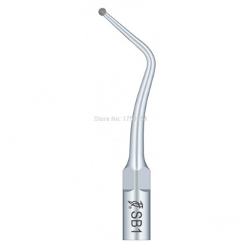 Насадка SB1 для скалеров EMS и Woodpecker, алмазная шарообразная для предварительной обработки поверхности и шейки кариозного зуба