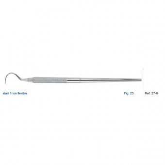 Зонд односторонний жесткий, форма 23, HLW Dental Instruments (Германия)