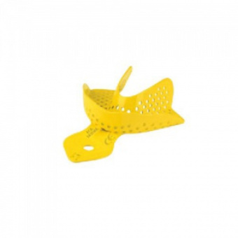 Ложка слепочная нижняя средняя (M) с перфорацией без бортиков, алюминий, Asa Dental (Италия)